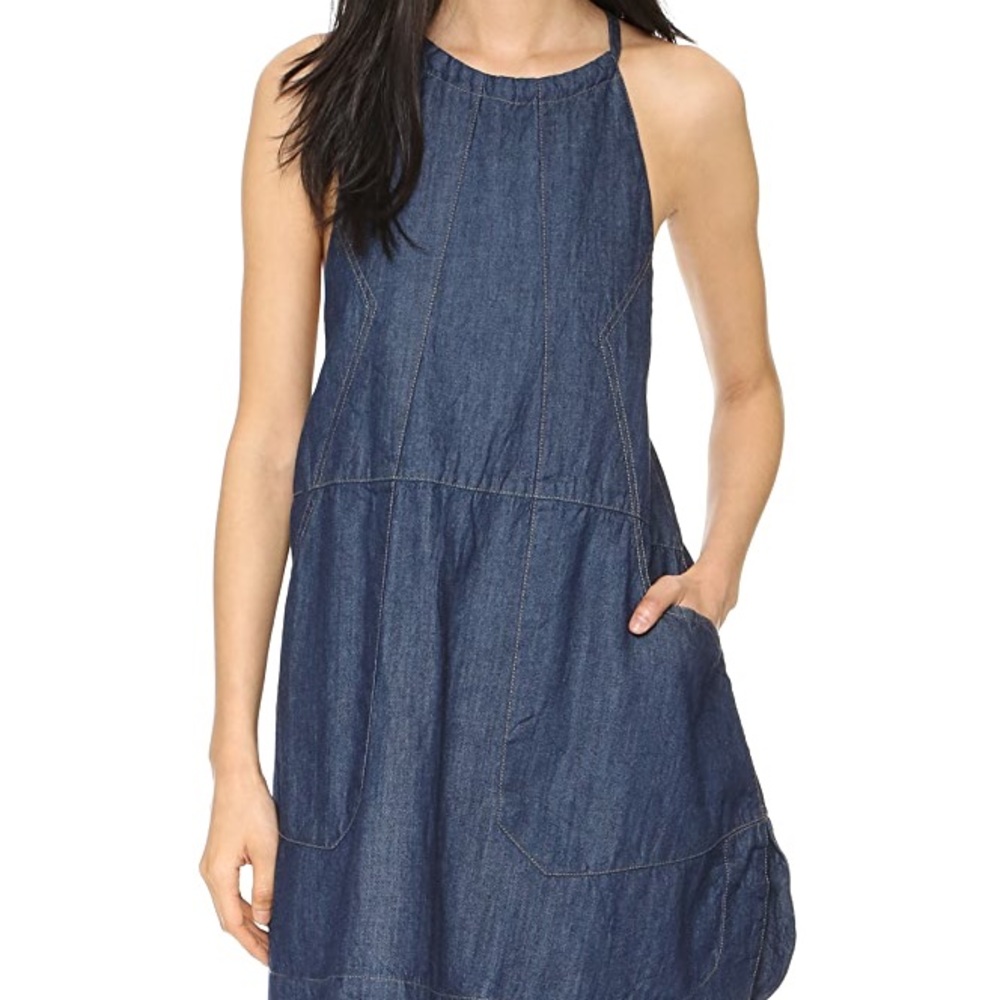Free People Blue Jean Babydoll dress size XS
